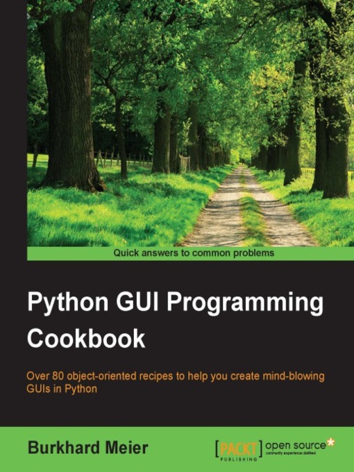 Cover image for Python GUI Programming Cookbook